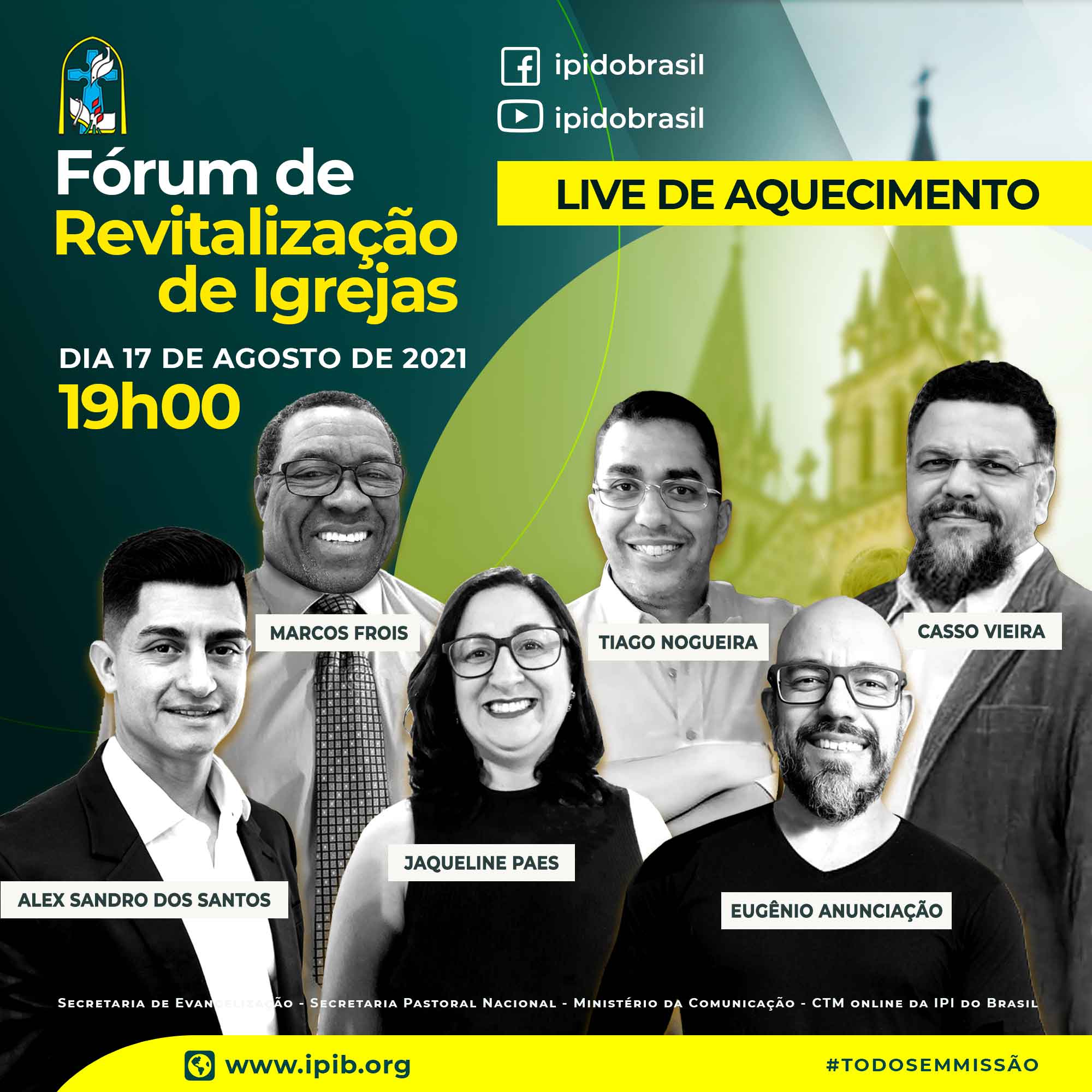 Live de Aquecimento: Fórum de Revitalização de Igrejas